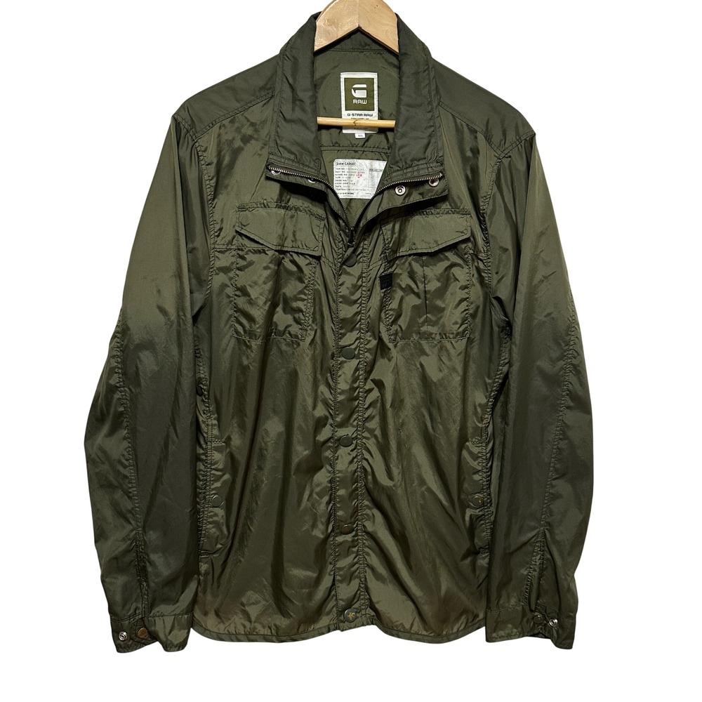 G-Star Raw Cargo Line Jacket 1101-RCGS XXL Utility Military Field Coat *Flaws